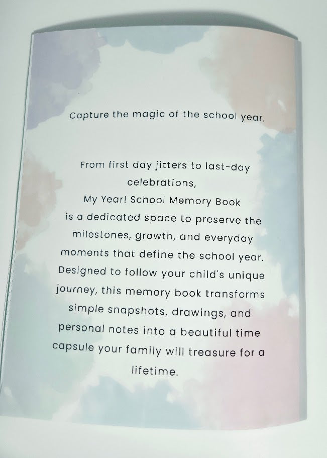 My Year School Memory Book - Kindergarten - Standard
