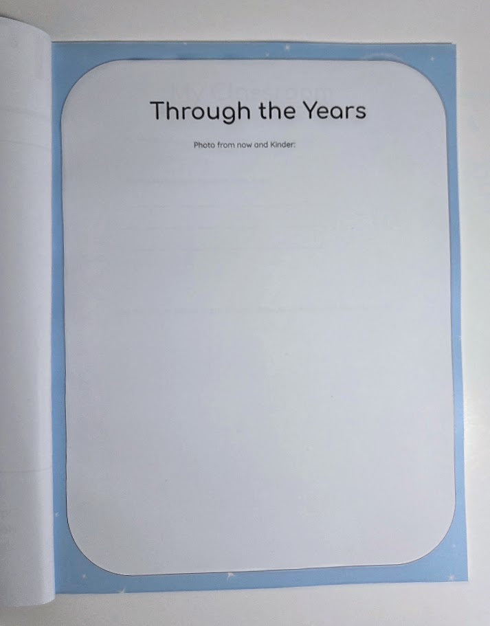 My Year - School Memory Book - Fifth (5th) Grade - Watercolor