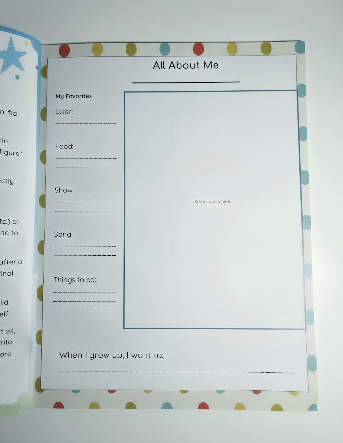My Year School Memory Book - Kindergarten - Standard