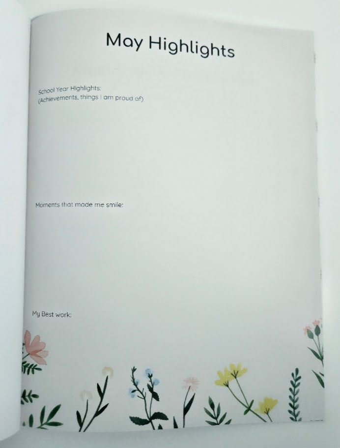My Year - School Memory Book - First (1st) Grade - Standard